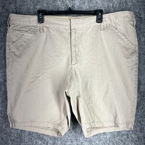 Eddie Bauer‎ Shorts Womens 24W Plus Blakely Chino Cotton Outdoors Hiking Camping